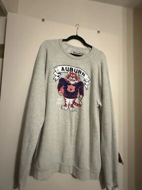 Homefield Auburn Gray Graphic Crewneck Sweatshirt
